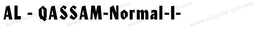 AL - QASSAM-Normal-1字体转换